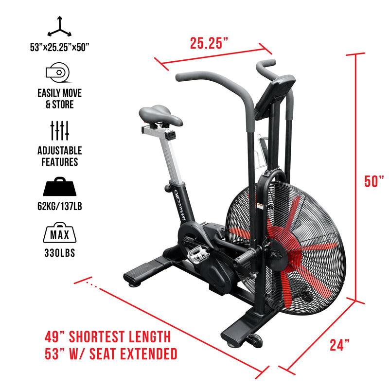 Valor Fitness Air Bike Pro