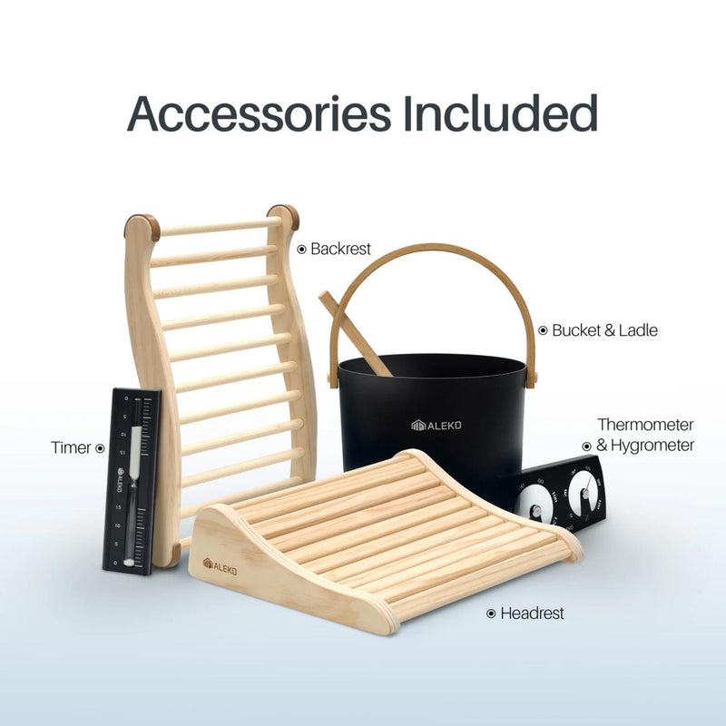 ALEKO Aris Outdoor Sauna – 2 Person