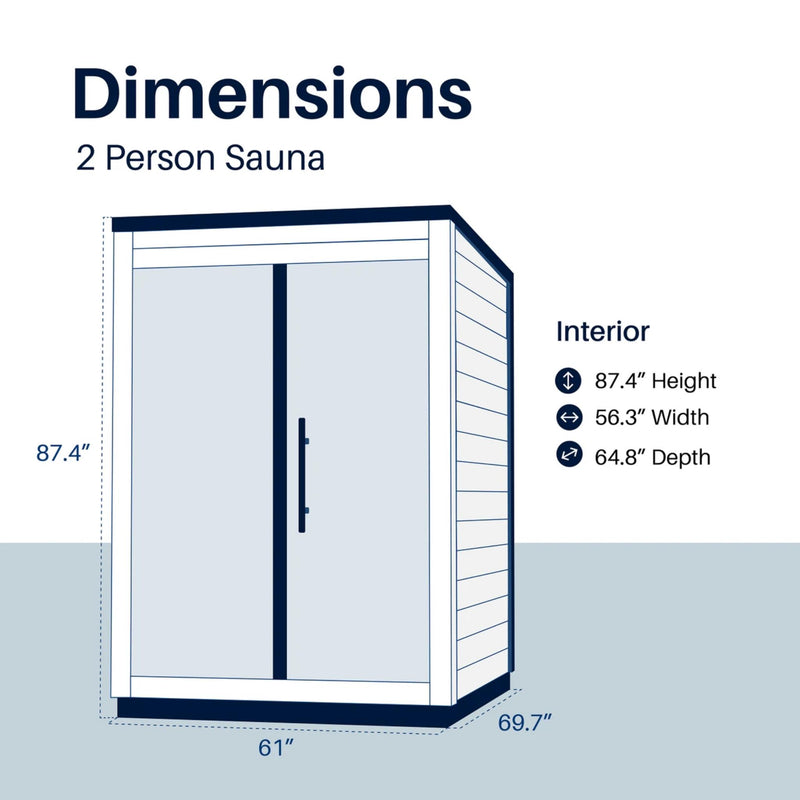 ALEKO Aris Outdoor Sauna – 2 Person