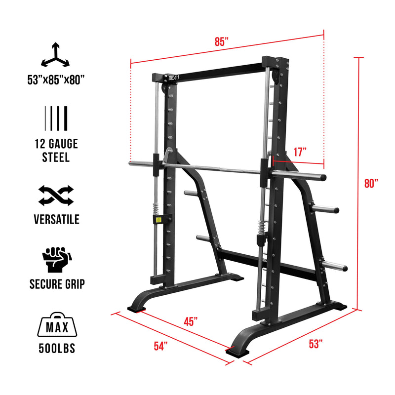 Smith Machine with Olympic Storage Pegs
