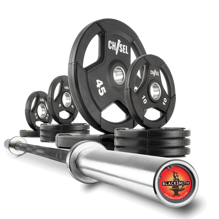 XMARK Chisel Olympic Weight Plates & Bar Set Builder