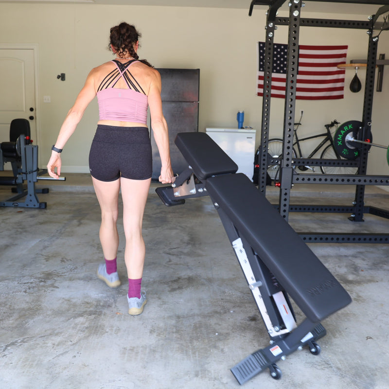 XMARK Black Hawk Commercial Adjustable Weight Bench (Pre-assembled)