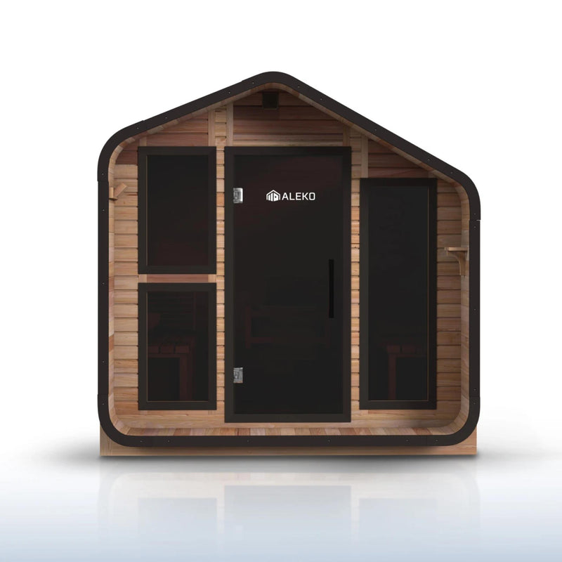 ALEKO Bluet Outdoor Sauna – 6 Person