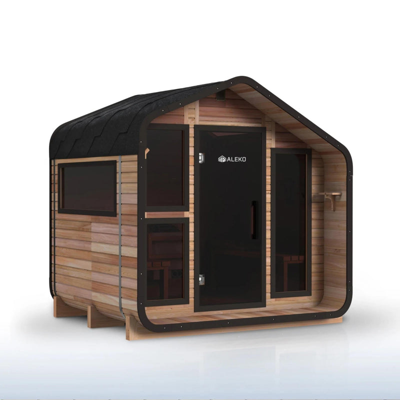 ALEKO Bluet Outdoor Sauna – 6 Person