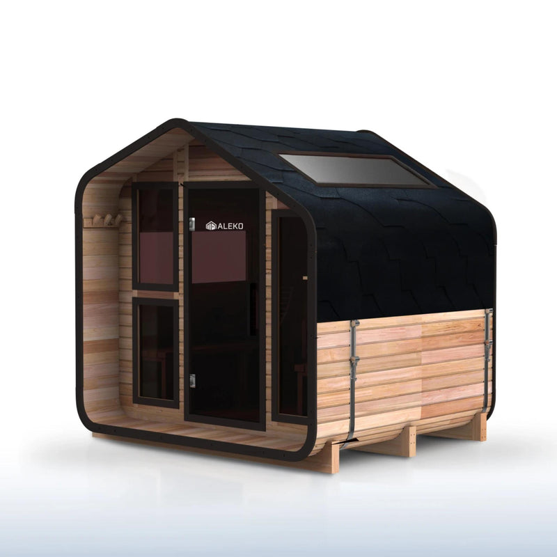 ALEKO Bluet Outdoor Sauna – 6 Person