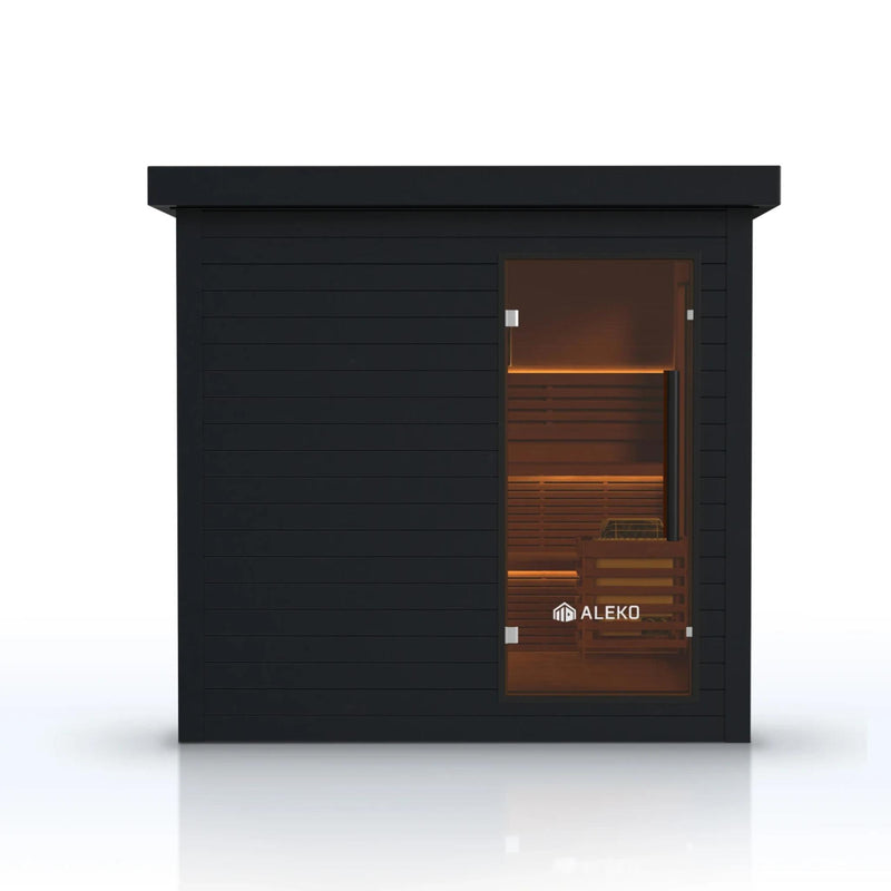 ALEKO Camellia Outdoor Sauna – 7-8 Person
