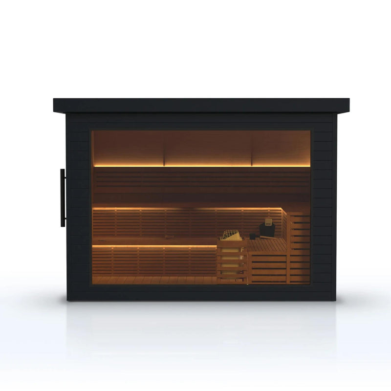 ALEKO Camellia Outdoor Sauna – 7-8 Person