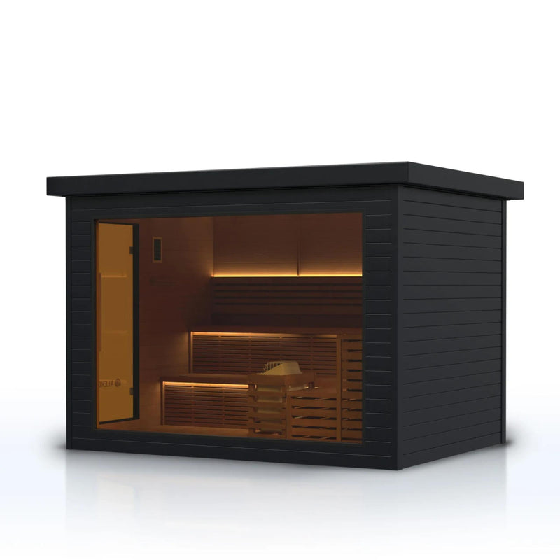 ALEKO Camellia Outdoor Sauna – 7-8 Person
