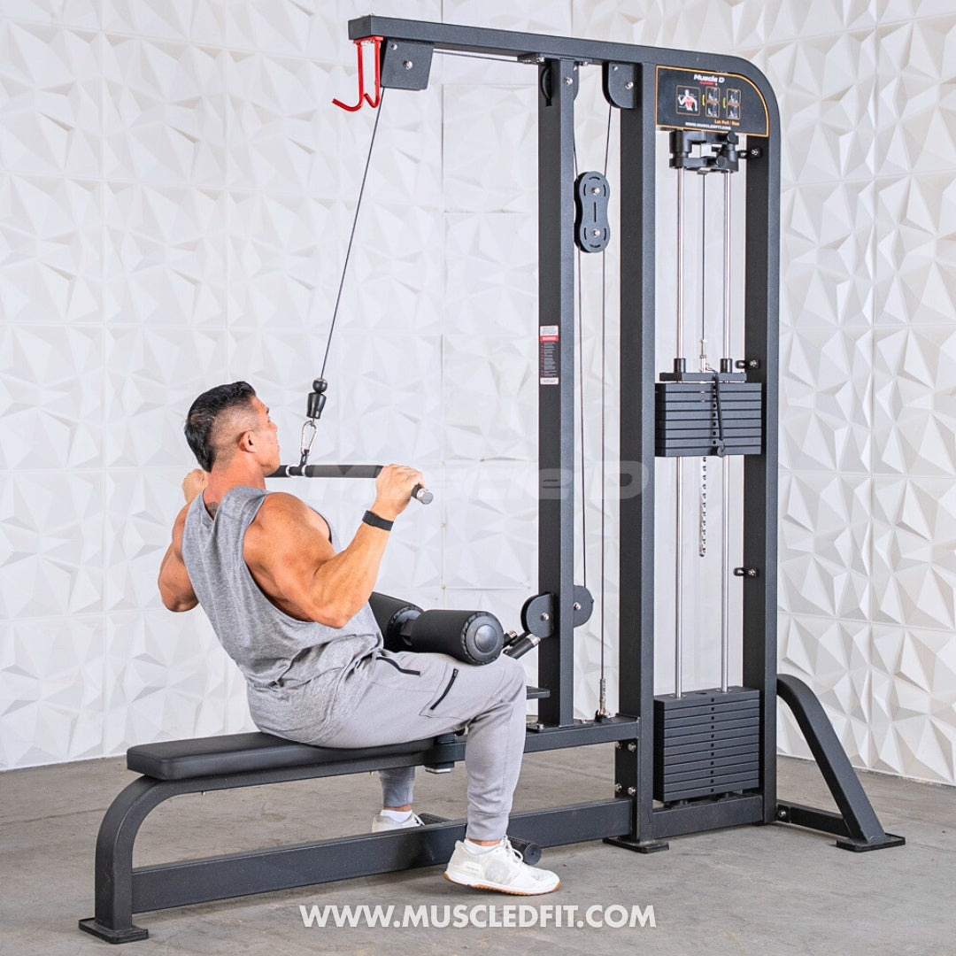 Classic V2 Selectorized Lat Pulldown / Low Row Combo by Muscle D Fitne ...
