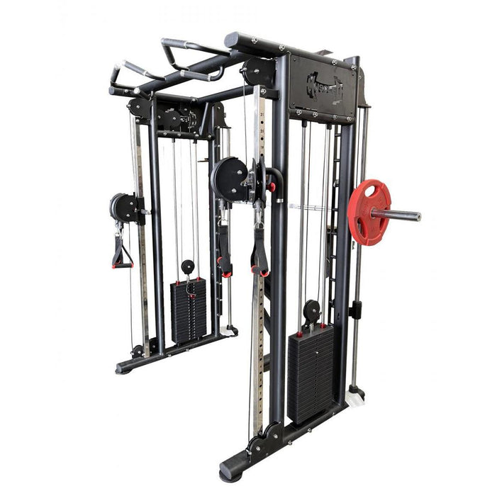 Muscle D Fitness Dual Adjustable Pulley Smith Combo – Full Body Trainer