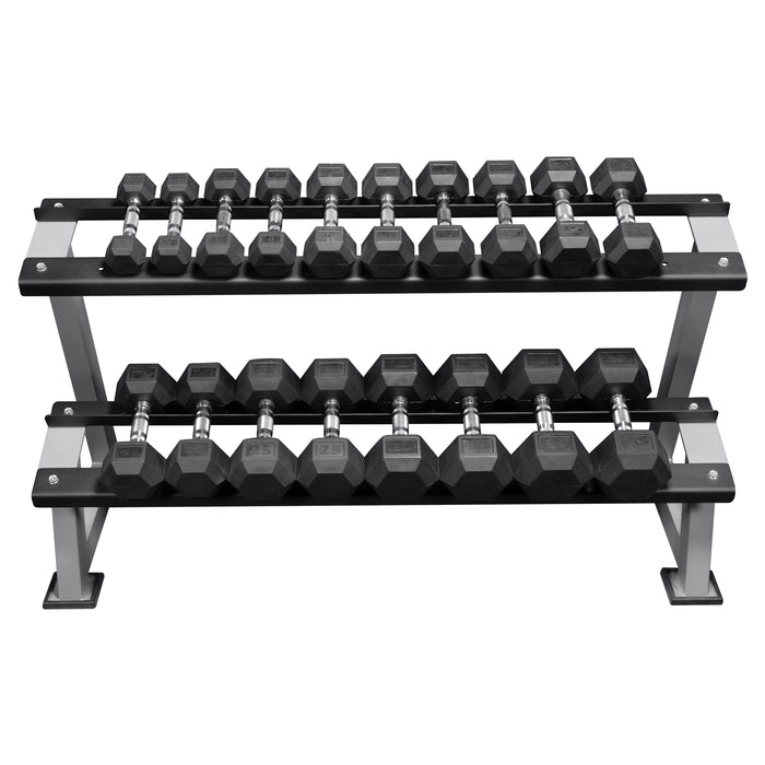 Valor Fitness Rubber Hex Dumbbell Sets
