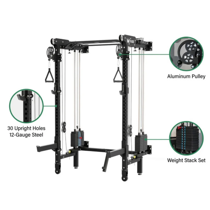 Major Fitness F35 Pro Folding Power Rack