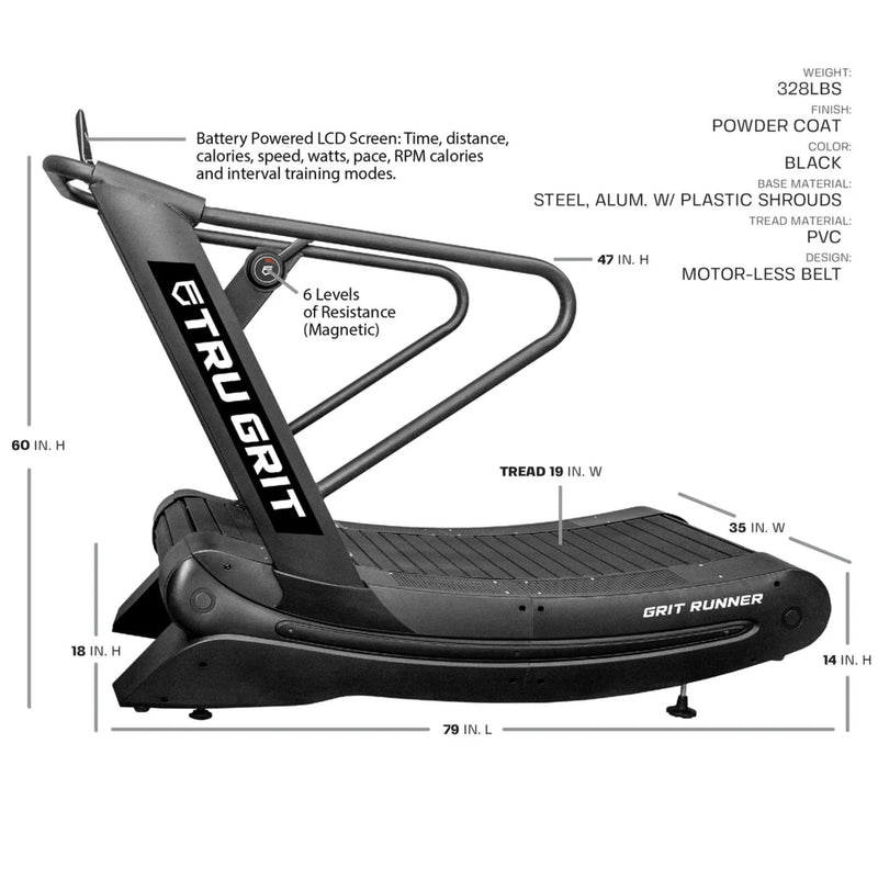 Tru Grit Runner Curved Treadmill