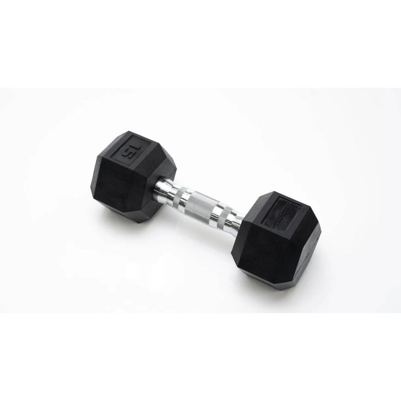 Tru Grit Hex Rubber Coated Dumbbells (10lb Pair)