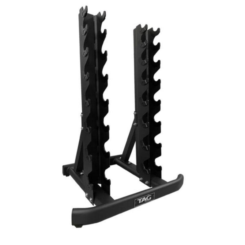 TAG Fitness HEX Vertical 8 Pair Dumbbell Rack