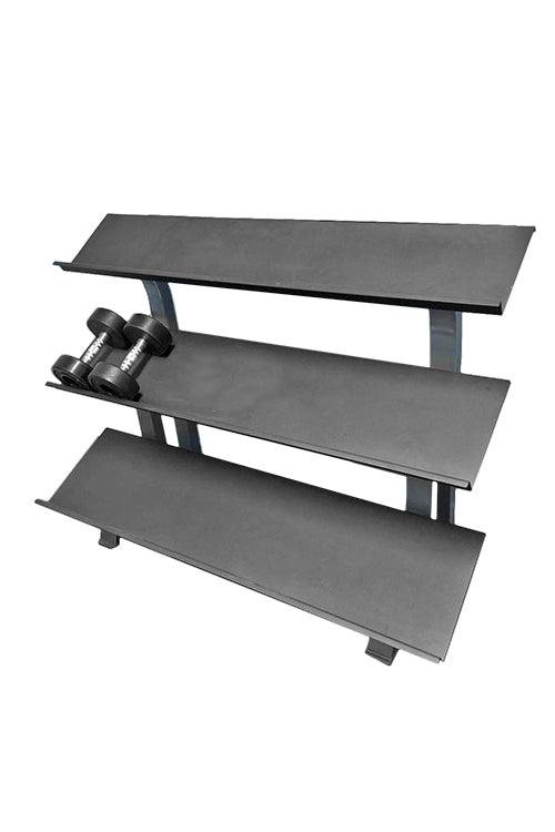 Muscle D Fitness 3-Tier Hex Dumbbell Rack - 15 Pair Storage