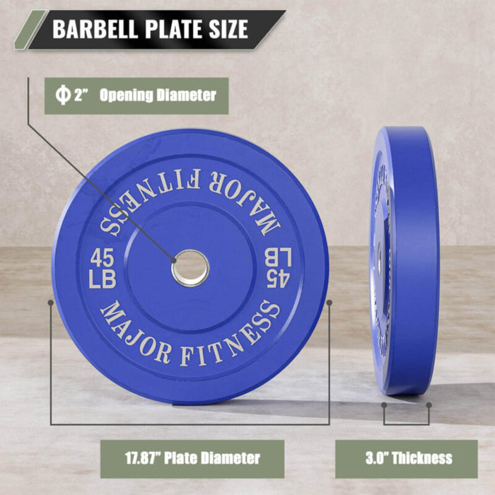 Major Fitness Low Bounce Weight Plates