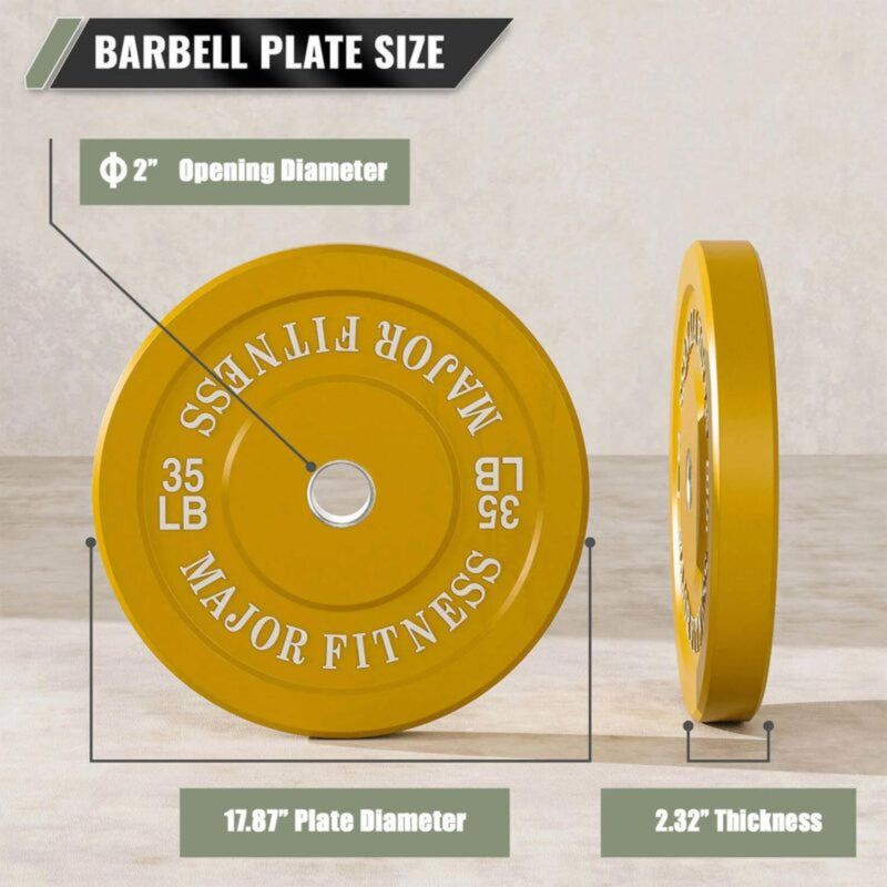 Major Fitness Low Bounce Weight Plates