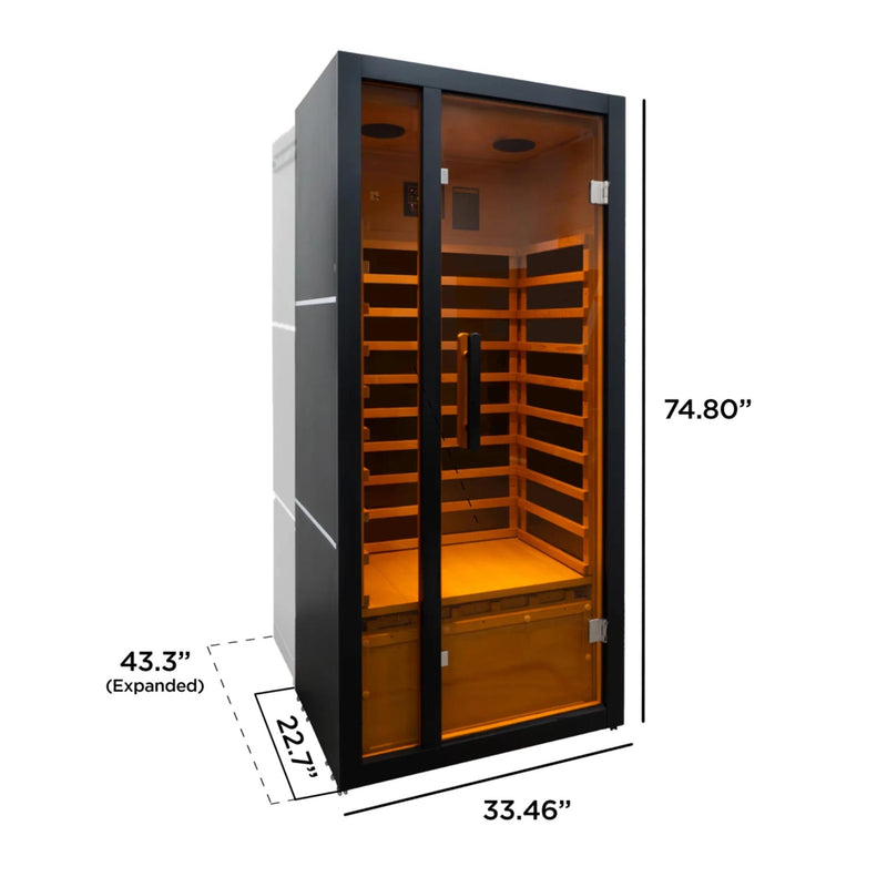 ALEKO Oasis Hemlock Infrared Sauna - 1 Person