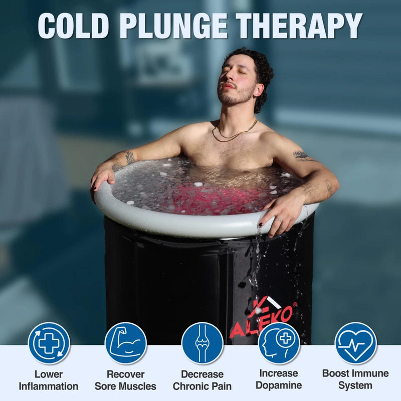ALEKO Portable Ice Bath - Cold Plunge with Cover and Carry Bag