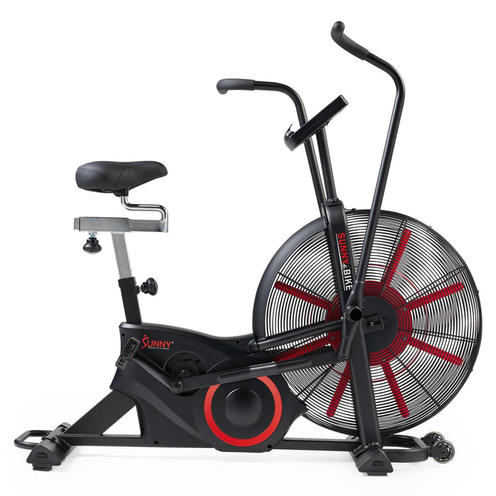 Sunny Health & Fitness Tornado Smart Dual Belt Air-Resistance Bike