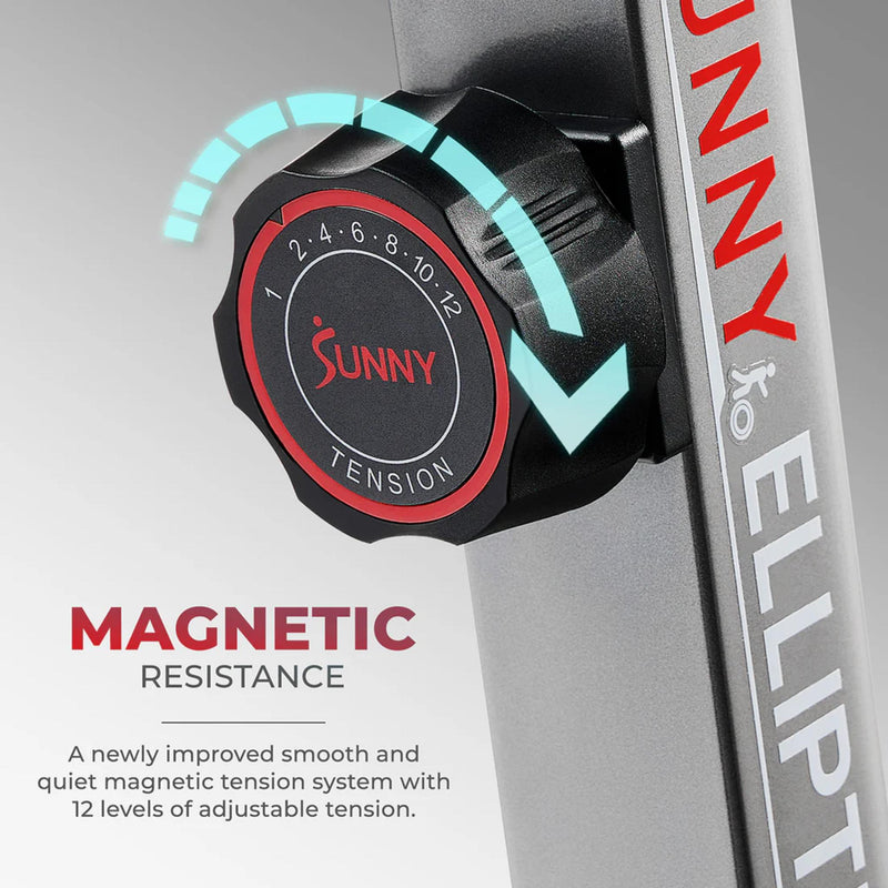 Sunny Health & Fitness Smart Elite Long Stride Length Magnetic Elliptical