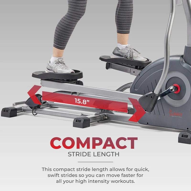 Sunny Health & Fitness Smart Elite Long Stride Length Magnetic Elliptical