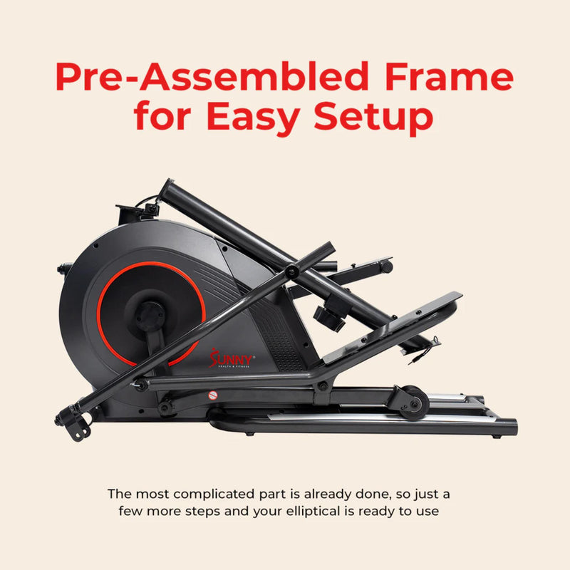 Sunny Health & Fitness Ultra Silent Smart Elliptical Exerciser