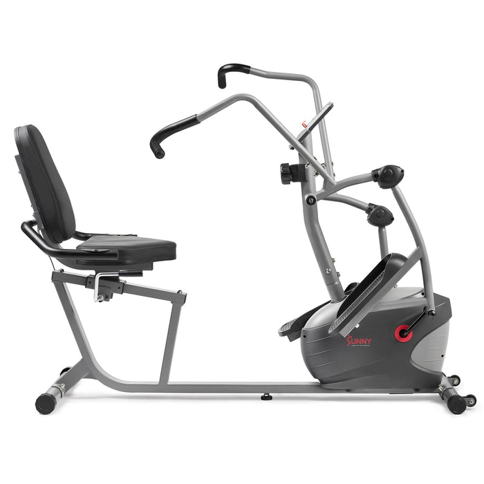 Sunny Health & Fitness Performance Smart Magnetic Recumbent Elliptical Cross Trainer
