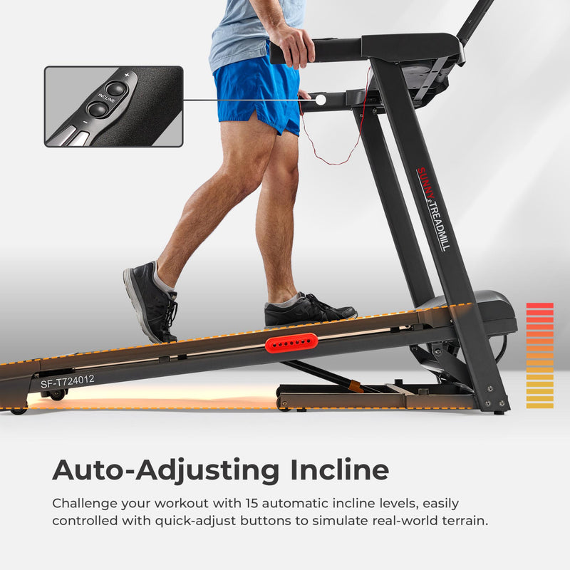 Sunny Health & FitnessActive 400 Smart Auto Incline Wi-Fi Treadmill