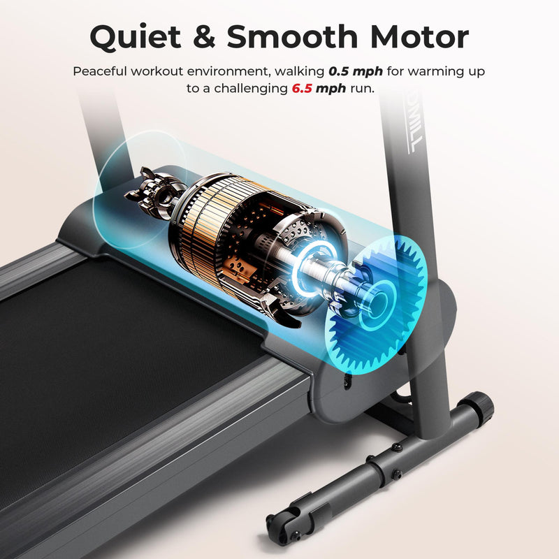 Sunny Health & Fitness Compact Motorized Smart Treadmill