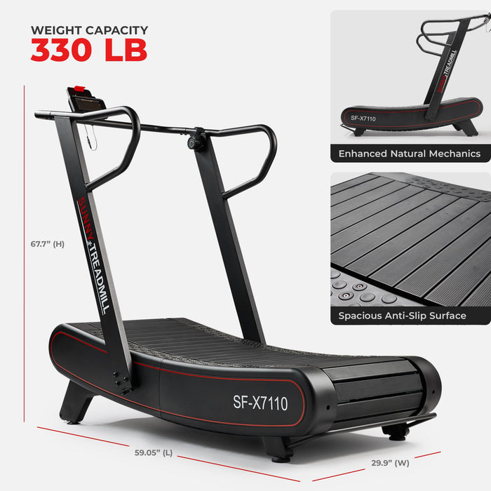 Sunny Health & Fitness Smart Ultra Manual Treadmill