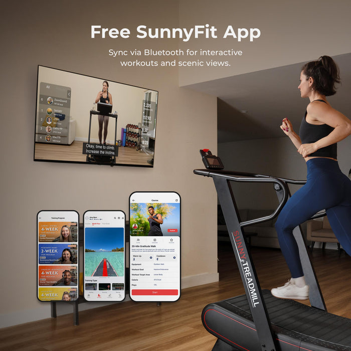 Sunny Health & Fitness Smart Ultra Manual Treadmill