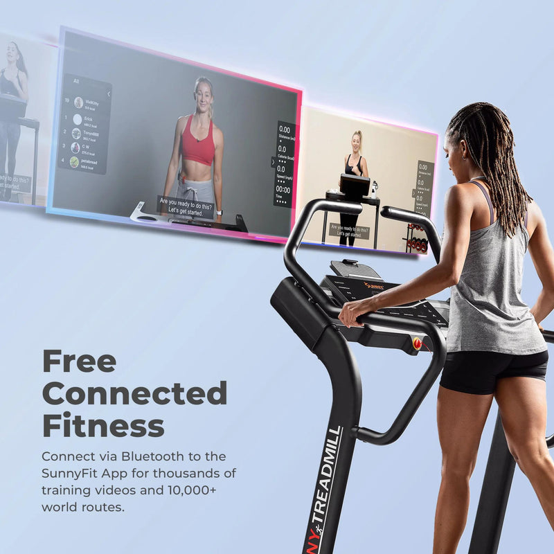 Sunny Health & Fitness Commercial Level Ultimate Incline Decline Treadmill