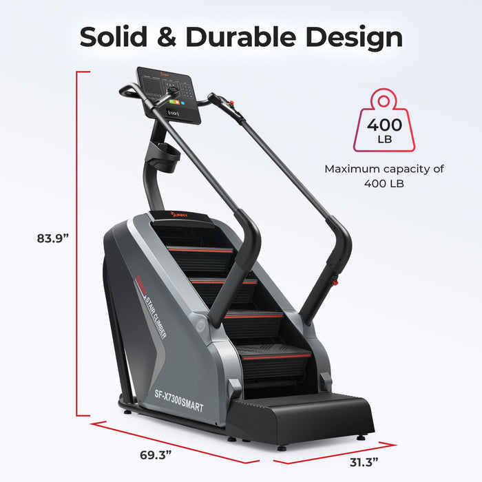Sunny Health & Fitness Premium Smart Stepper Stair Climber