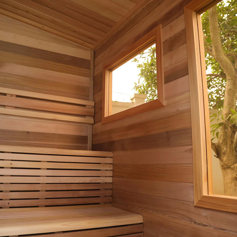 ALEKO Selenia Outdoor Sauna – 4 Person