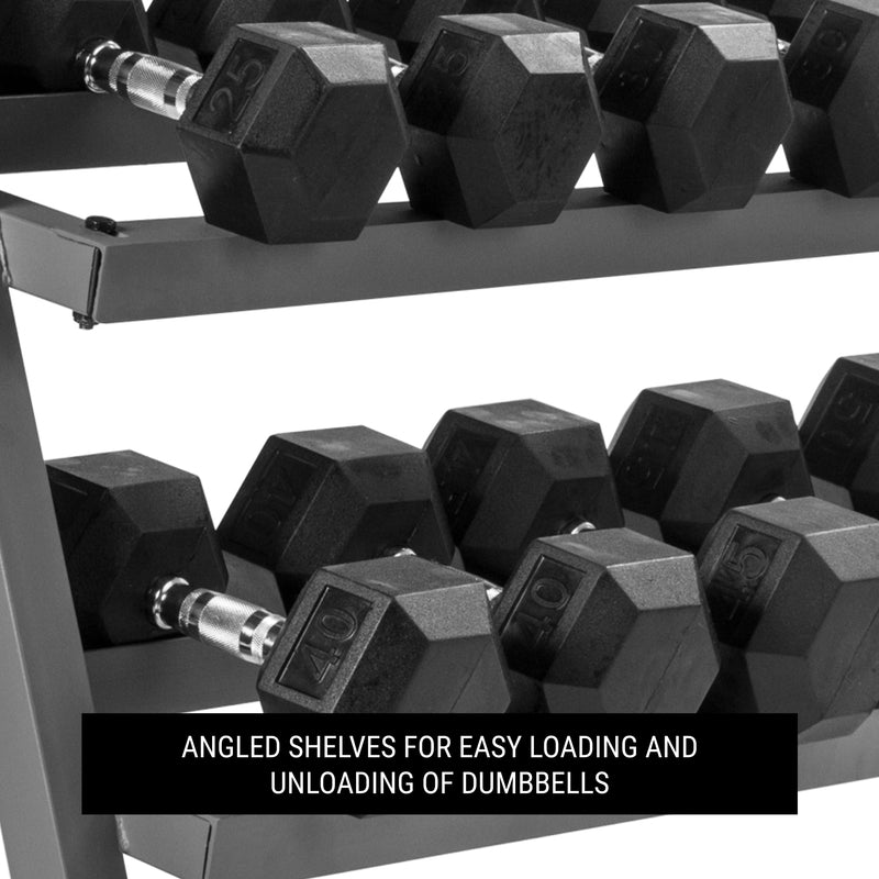 XMARK 2-Tier Dumbbell Rack