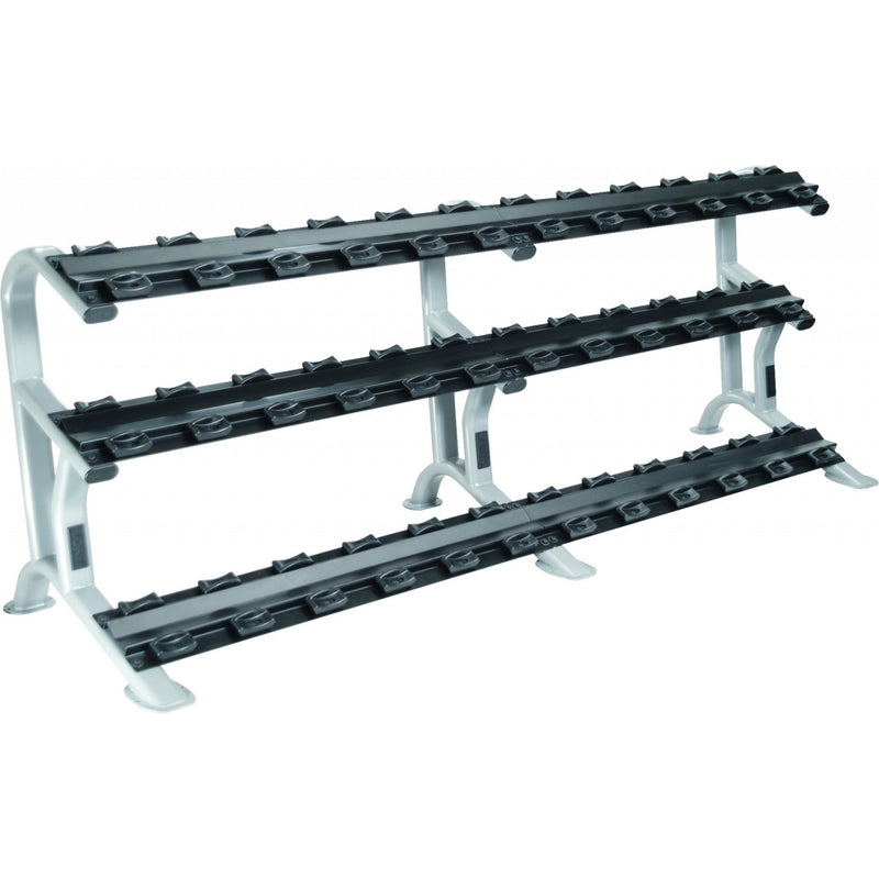 York Barbell 3 Tier ETS Saddle Rack for Pro Style Dumbbells (18 pairs)