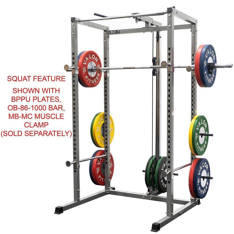 Compact 2x2 Power Rack w/ Lat Pull Station
