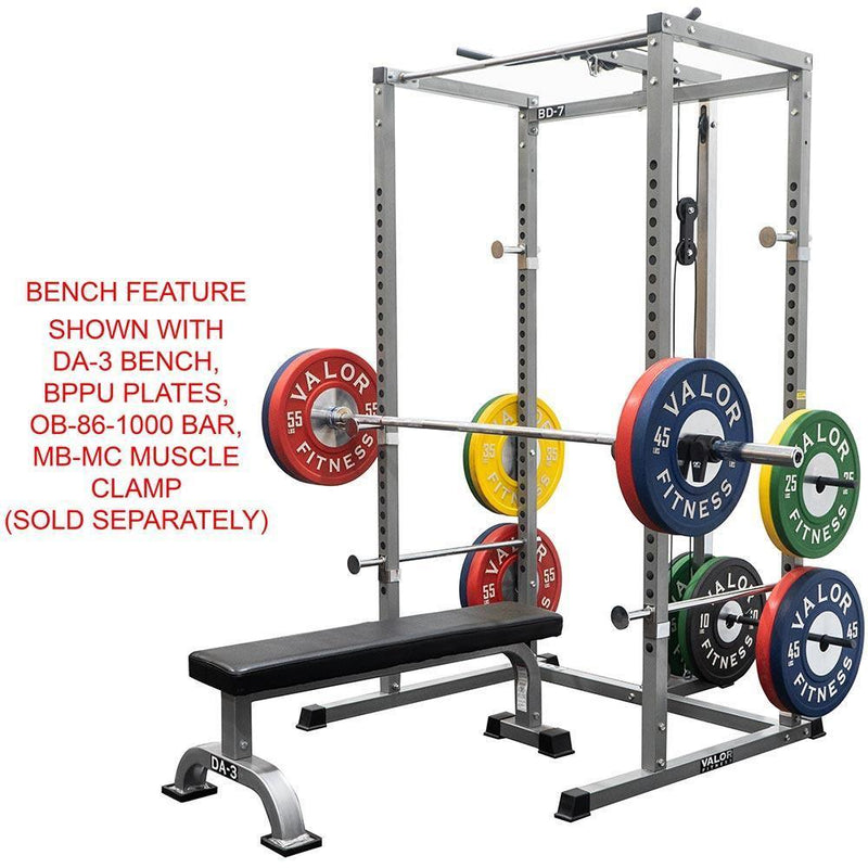 Compact 2x2 Power Rack w/ Lat Pull Station