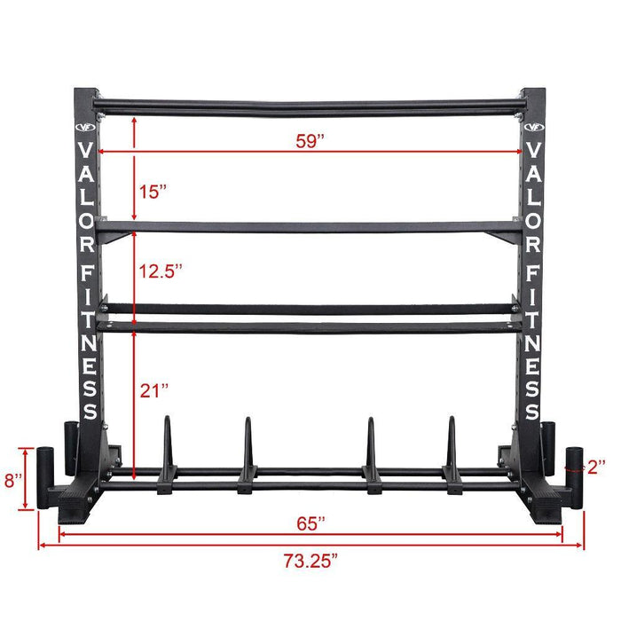 Multifunctional Fitness Equipment Storage Rack