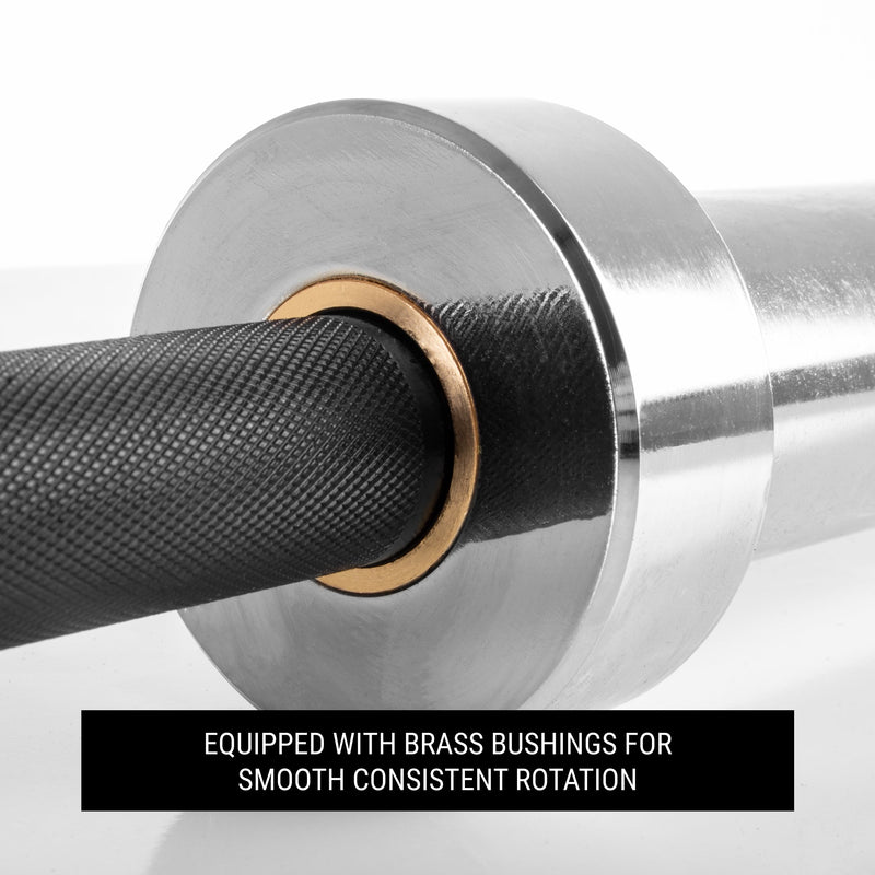 XMARK Blacksmith EZ Curl Bar, Fits Olympic Weight Plates