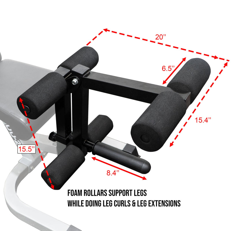 Leg Curl / Extension Attachment for Weight Benches