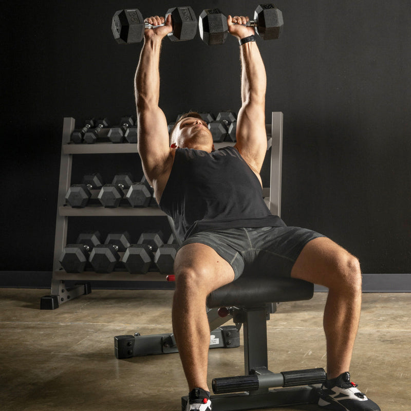 XMARK Ox Series Adjustable Flat, Incline, Decline (FID) Weight Bench
