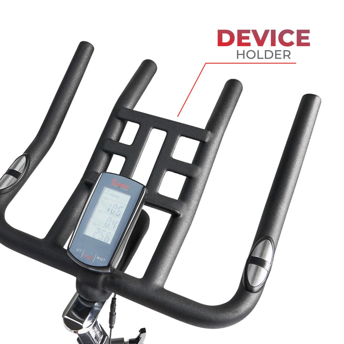 Sunny Health & Fitness Premium Smart Magnetic Belt Drive Indoor Cycling Exercise Bike