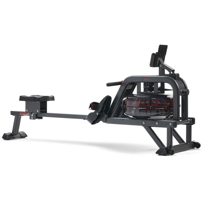 Sunny Health & Fitness Smart Premium Smart Obsidian Surge 500 m Water Rowing Machine