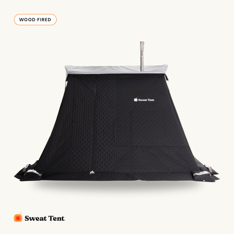 Sweat Tent Portable Outdoor Sauna — XL, Black, Pro-Bundle